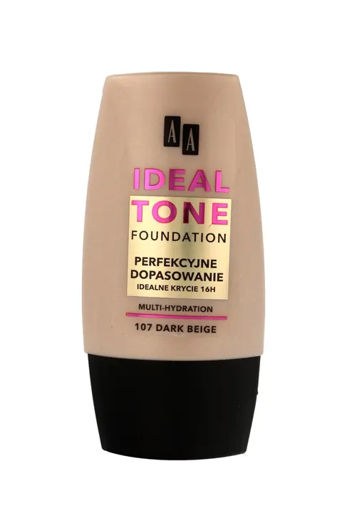 AA Ideal Tone Fundation Podkład Perfekcyjne Dopasowanie nr 107 dark beige 30 ml