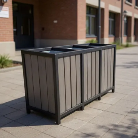 Kosz do segregacji odpadów 3 komory