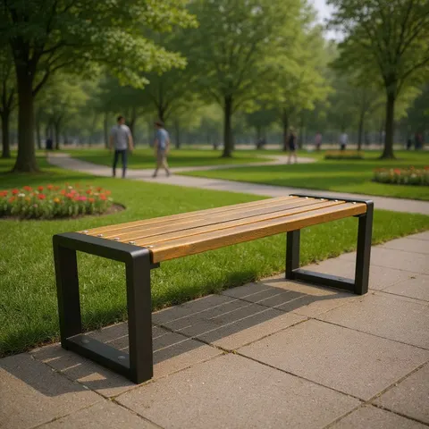Ławka parkowa Grande bez oparcia 200 cm