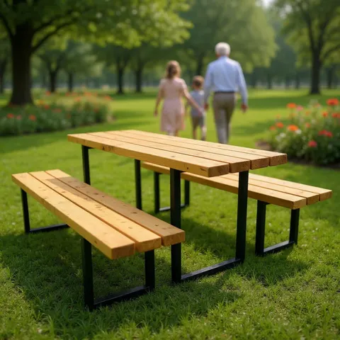 Zestaw ogrodowy piknikowy stół + 2 ławki 150 cm