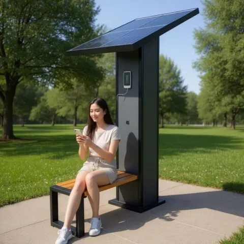 Ławka solarna przysiadka Solare II