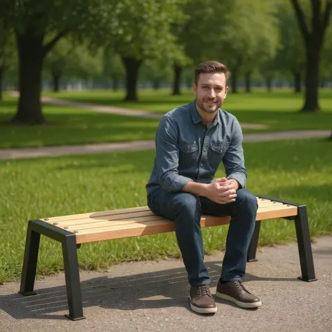 Ławka Moderno bez oparcia 150 cm