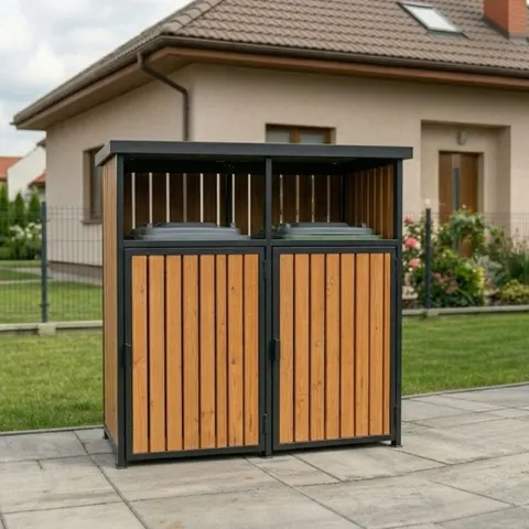 Zabudowa koszy śmietnikowych 2x120l