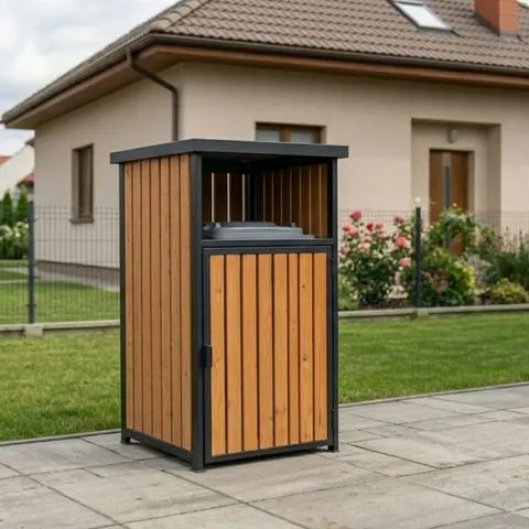 Zabudowa koszy śmietnikowych 1x120l