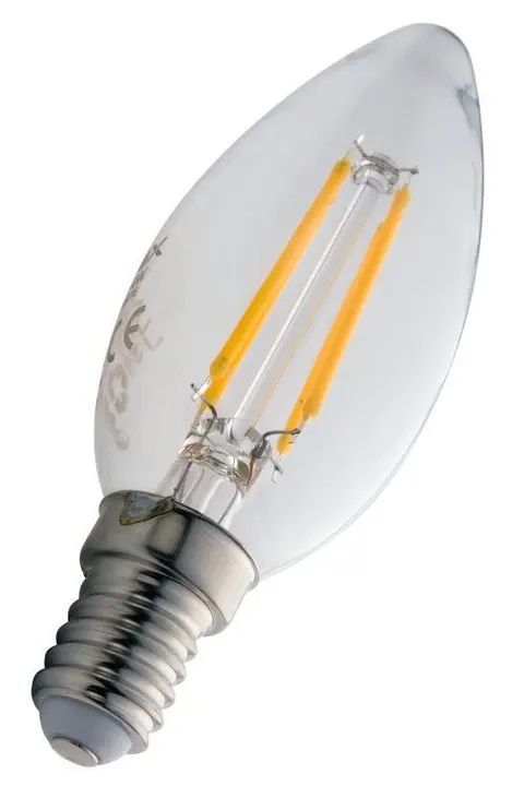 Żarówka LED E14 COG 4W/480lm Filament Edison Świeca Ciepła