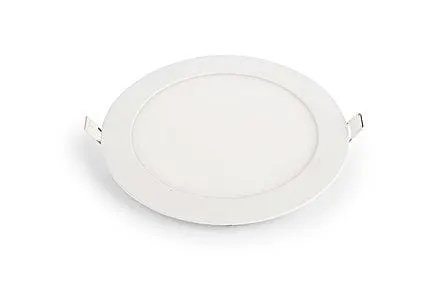 Panel LED 12W/1080lm NW Podtynkowy Biały Okrągły