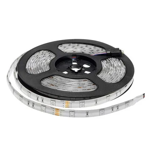 Taśma LED 30xSMD 5050 IP54 RGB 1m 12V/7,2W Wodoodporna