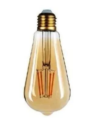 Żarówka LED E27 Filament 8W/700lm Łezka Amber WW