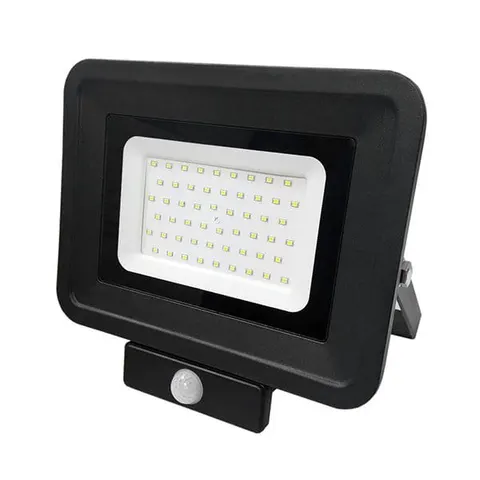 Naświetlacz LED PIR Sensor 50W/4250lm NW Czarny