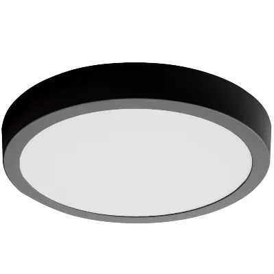 Panel LED Czarny Natynkowy okrągły 24W/2160lm NW