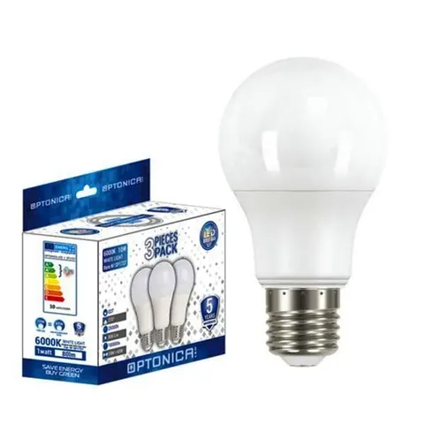 Żarówka LED E27 A60 11W/1055lm CW - 3pak.