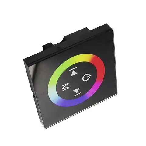 Ściemniacz Dotykowy LED RGB 12V-24V DC Ścienny Czarny