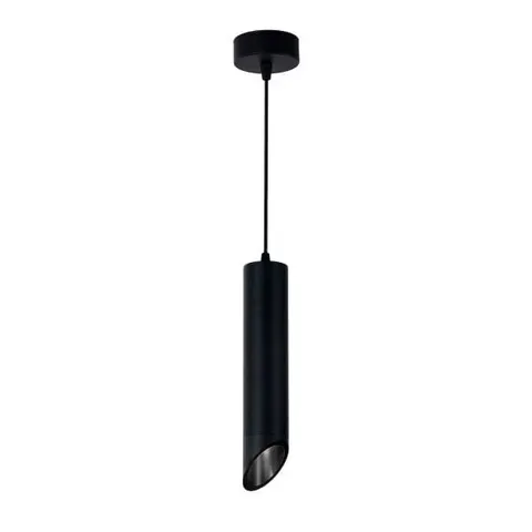Lampa Wisząca Skośna Alu Czarna+GU10 10W