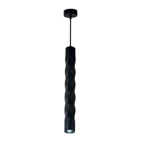 Lampa Wisząca Spirala Alu Czarna+GU10 10W