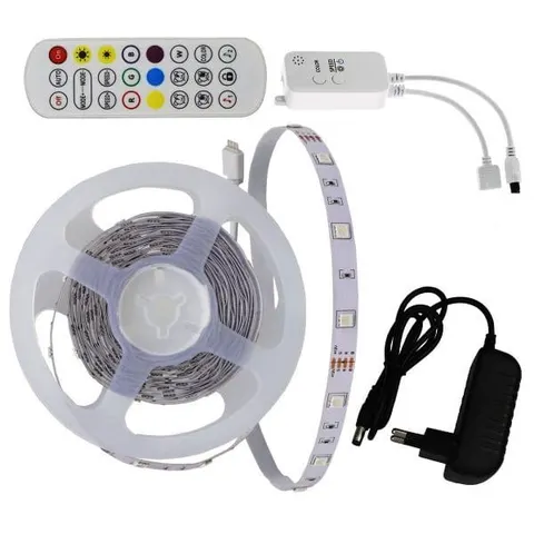 Zestaw - Taśma LED RGB + Bluetooth Music z pilotem