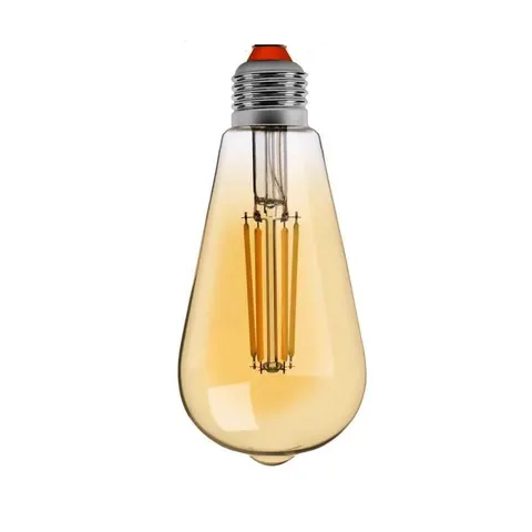 Żarówka LED E27 6W/550lm Ściemnialna Filament Łezka Retro WW
