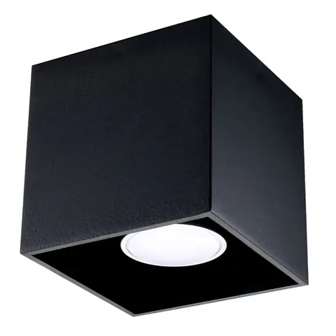 Plafon QUAD 1 czarny Sollux