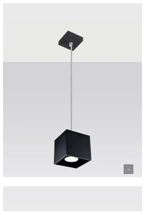 Lampa wisząca QUAD 1 czarny Sollux