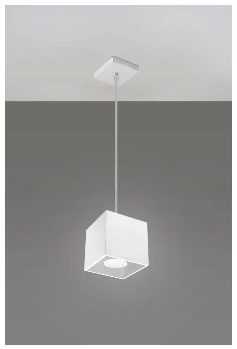 Lampa wisząca QUAD 1 biały Sollux