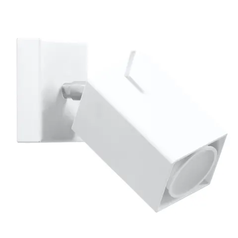 Biały regulowany kinkiet sześcian Sollux Lighting SL.0095 Merida GU10