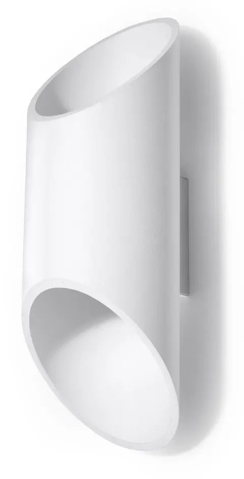 Biały kinkiet walec góra dół ścięty Sollux Lighting SL.0108 Penne 2xGU10