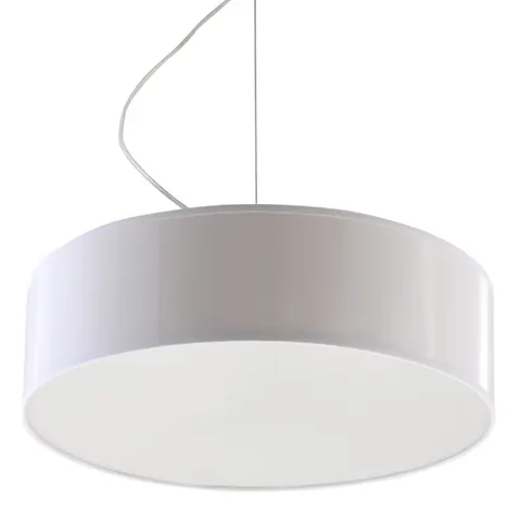 Lampa wisząca ARENA 35 cm 2xE27 biała Sollux SL.0117