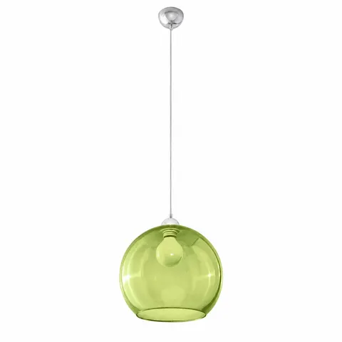 Lampa wisząca BALL zielona E27 1x60W IP20 SL.0254 SOLLUX