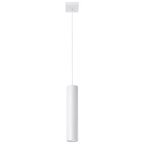 Lampa wisząca LAGOS 1 biały Sollux Tuba SL.0323