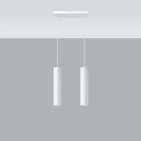 Lampa wisząca LAGOS 2 biały GU10 2x40W IP20 SL.0324 SOLLUX