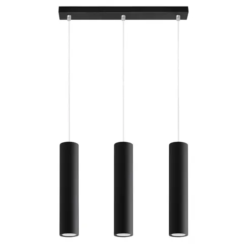 Lampa wisząca LAGOS 3L czarny GU10 3x40W IP20 SL.0329 SOLLUX