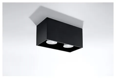 Plafon QUAD MAXI czarny Sollux