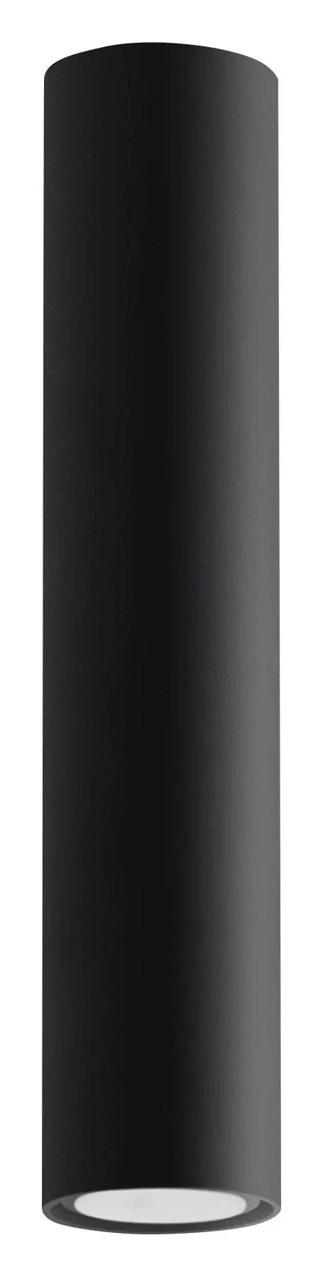 Plafon LAGOS 30cm 1xGU10 czarny Tuba Sollux SL.0436