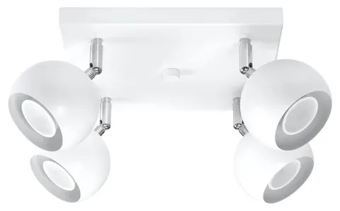 Plafon OCULARE 4xGU10 biały metalowy Sollux SL.0440