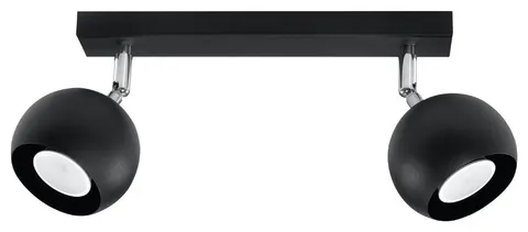 Plafon OCULARE 2xGU10 czarny Sollux SL.0444