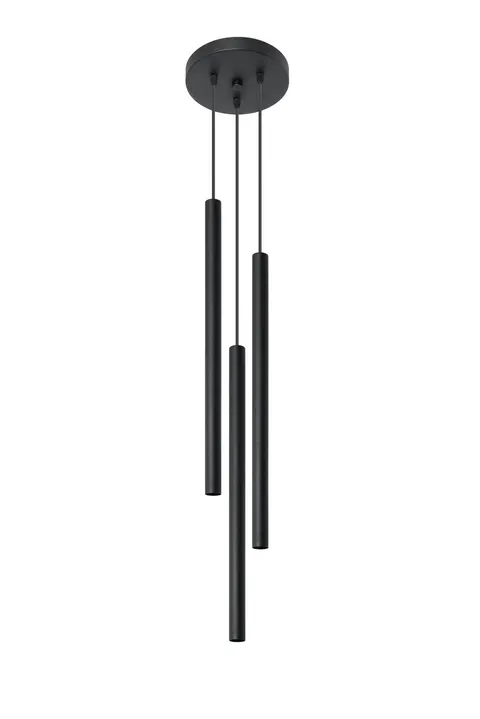 Lampa wisząca PASTELO 3P czarna G9 3x40W IP20 SL.0471 SOLLUX