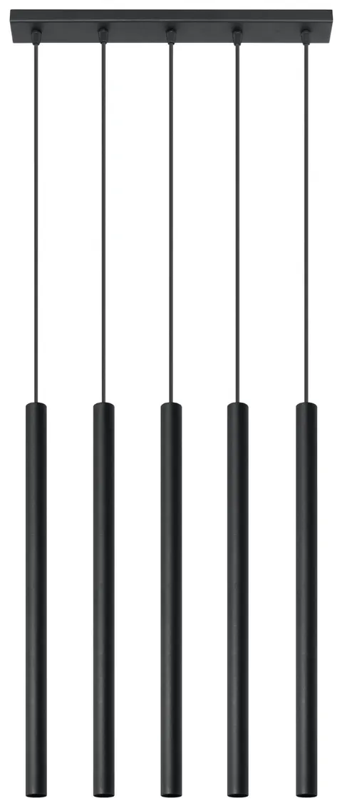 Lampa wisząca PASTELO 5 czarna G9 5x40W IP20 SL.0472 SOLLUX