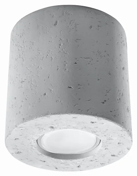Plafon ORBIS beton Sollux Tuba 1xGU10 Industrial
