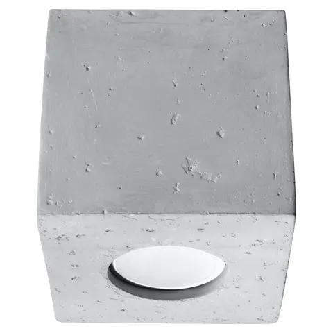 Plafon QUAD beton Sollux SL.0489 kostka 1xGU10 Industrial