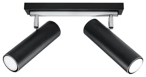 Lampa sufitowa DIREZIONE 2 czarny GU10 2x40W IP20 SL.0500 SOLLUX