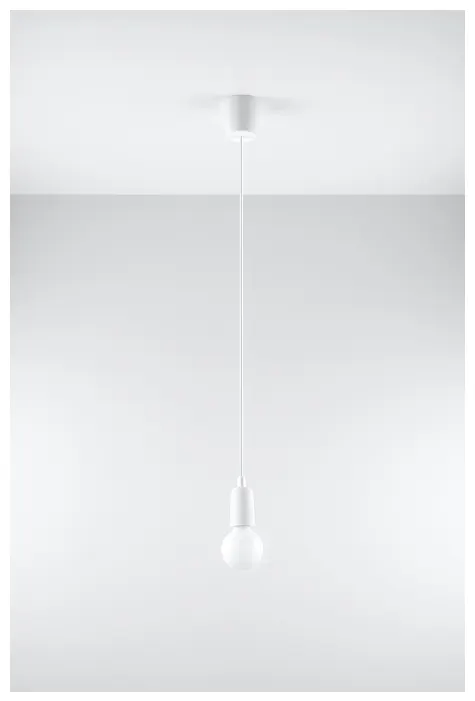 Lampa wisząca DIEGO 1 biała Sollux