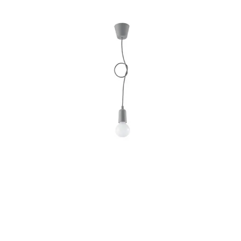 Lampa wisząca DIEGO 1xE27 szara Sollux Loft SL.0575