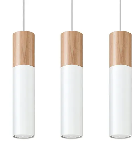 Lampa wisząca PABLO 3L biała GU10 3x40W IP20 SL.0630 SOLLUX