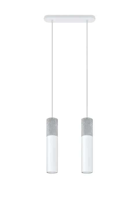 Lampa wisząca BORGIO 2 biały GU10 2x40W IP20 SL.0648 SOLLUX