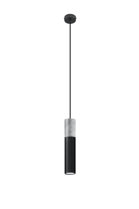 Lampa wisząca BORGIO 1 czarny GU10 1x40W IP20 SL.0650 SOLLUX
