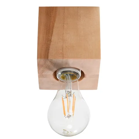 Plafon ARIZ naturalne drewno E27 1x60W IP20 SL.0675 SOLLUX