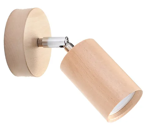 Kinkiet BERG naturalne drewno GU10 1x40W IP20 SL.0701 SOLLUX