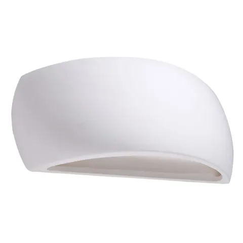 Ceramiczny biały półkolisty kinkiet ścienny Sollux Lighting SL.0835 Pontius G9