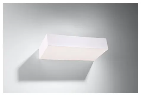 Biały ceramiczny kinkiet sześcian Sollux Lighting SL.0836 Taugan 2xG9