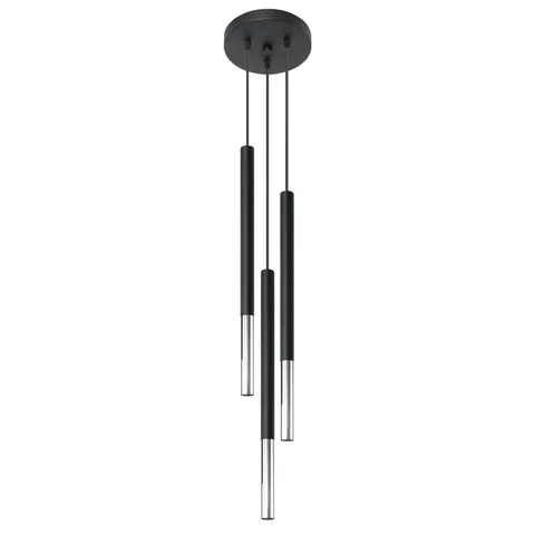 Lampa wisząca MOZAICA 3P czarny/chrom Sollux SL.0887