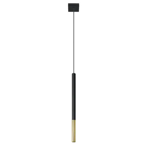 Lampa wisząca MOZAICA 1 czarny/złoto G9 1x40W IP20 SL.0891 SOLLUX